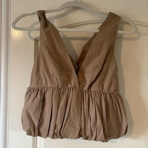 Maeve Tan Sleeveless Top NYT